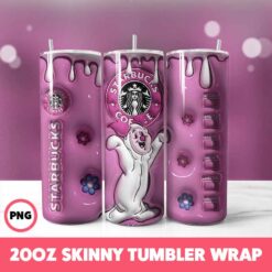 Winnie The Pooh 17 Tumbler Wrap, 20oz Skinny Tumbler Wrap