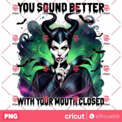 You Sound Better With Your Mouth Closed PNG, Thug Life Witches Halloween PNG, Villain Gang PNG